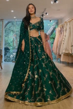 Buy Trendy Green Lehenga Choli Online in India - Joshindia