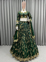 Buy Trendy Green Lehenga Choli Online in India - Joshindia