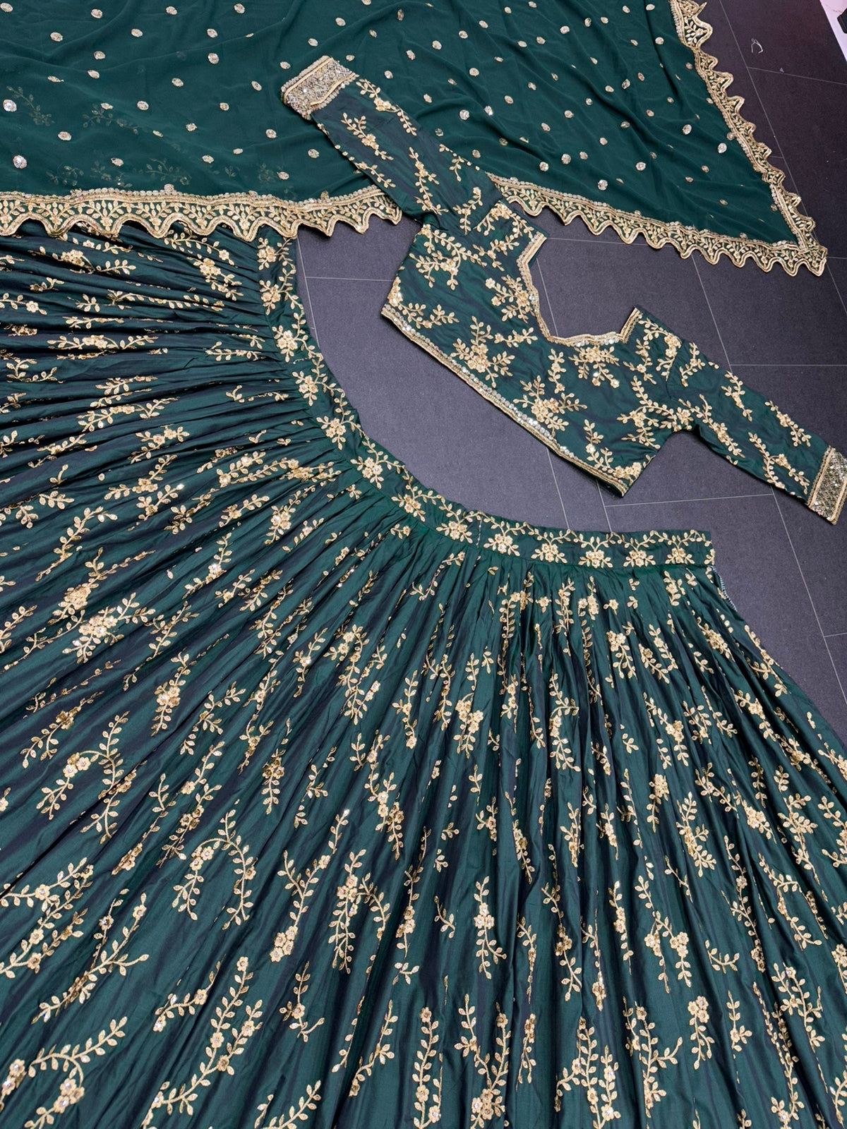 Buy Trendy Green Lehenga Choli Online in India - Joshindia