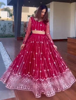 Beautiful Red Color Designer Lehenga Choli For Great Looks - Joshindia