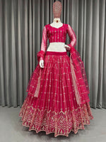 Beautiful Red Color Designer Lehenga Choli For Great Looks - Joshindia