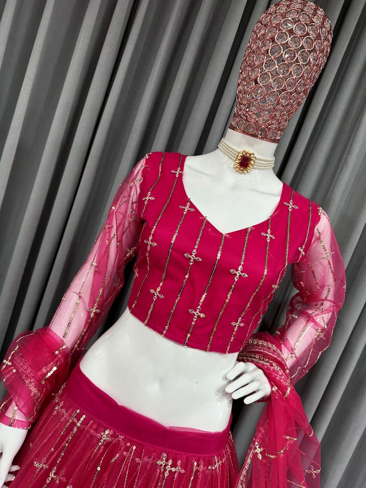 Beautiful Red Color Designer Lehenga Choli For Great Looks - Joshindia