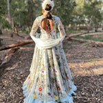 Premium Sky Blue Color Designer Gown at Affordable Rate - Joshindia