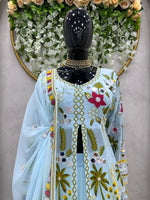 Premium Sky Blue Color Designer Gown at Affordable Rate - Joshindia