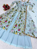 Premium Sky Blue Color Designer Gown at Affordable Rate - Joshindia