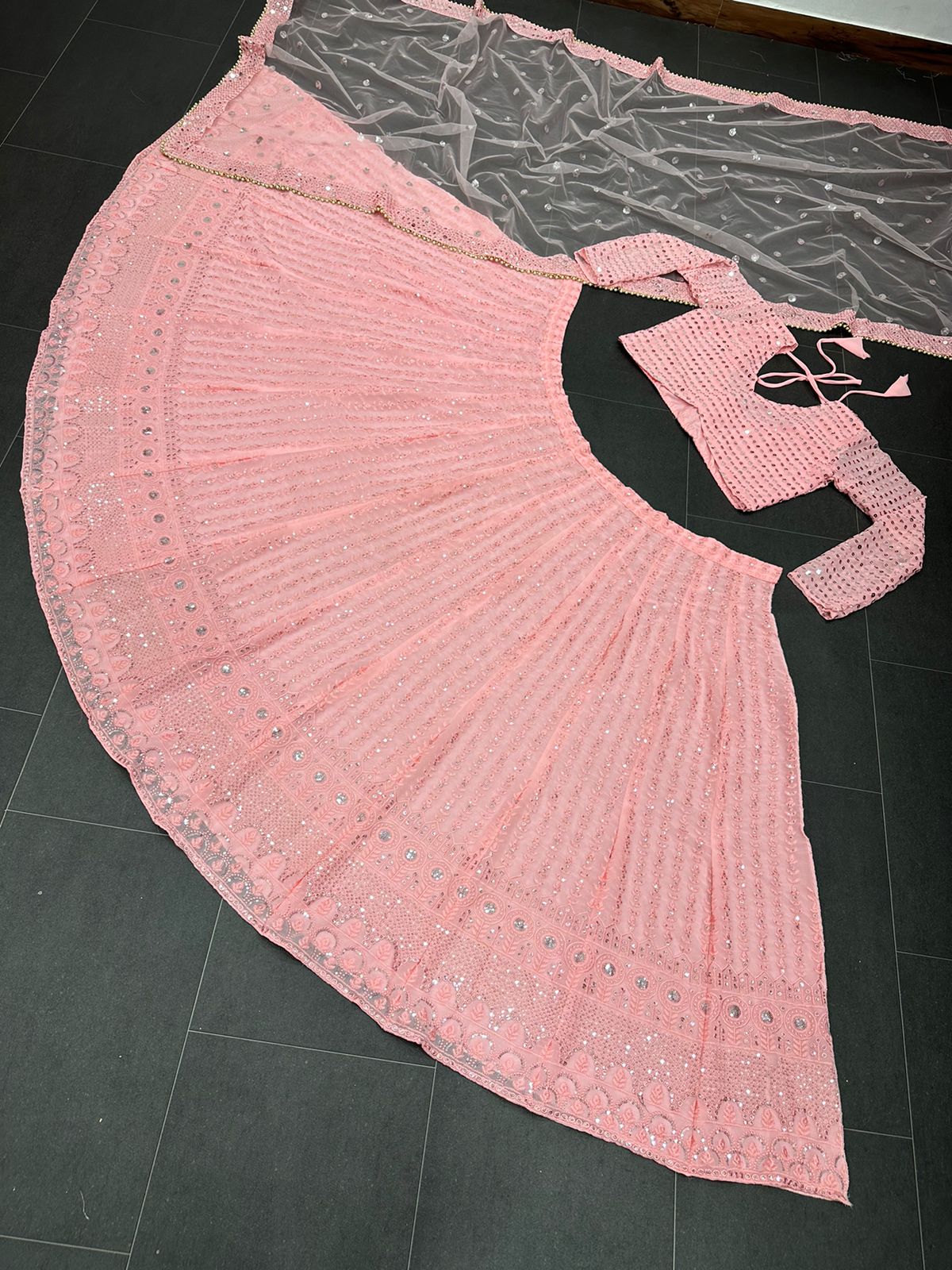 Stylish Blush Pink Color Lehenga Choli For Rich Look - Joshindia