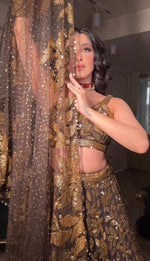 Buy Trendy Gold Lehenga Choli Online in India - Joshindia