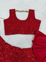 Buy Most Beautiful Red Color Trending Designer Lehenga Choli For Wedding - Joshindia