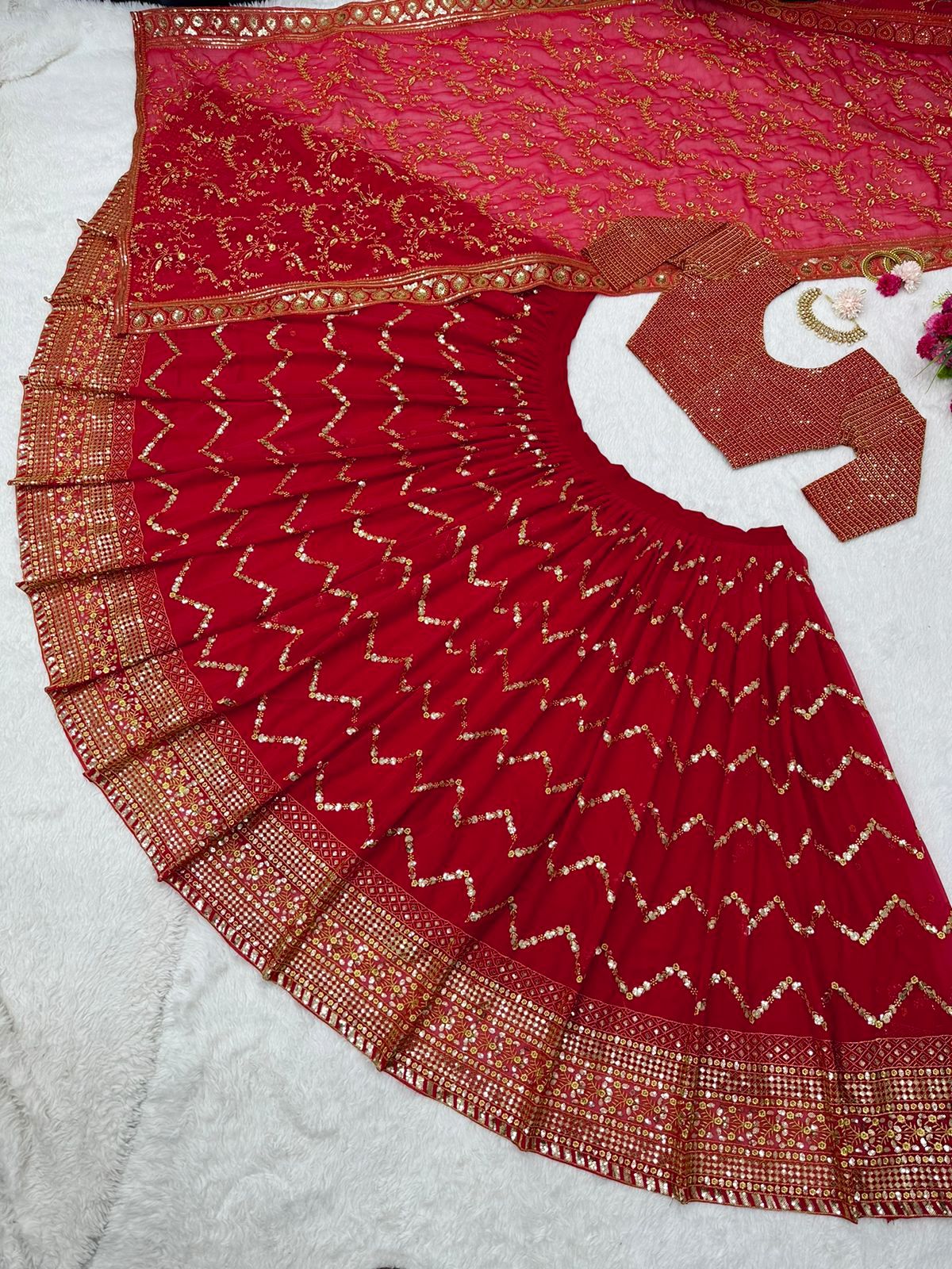 Buy Red Bridal Lehenga online at Best Prices in India - Joshindia