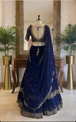 Buy Trendy Blue Lehenga Choli Online in India - Joshindia