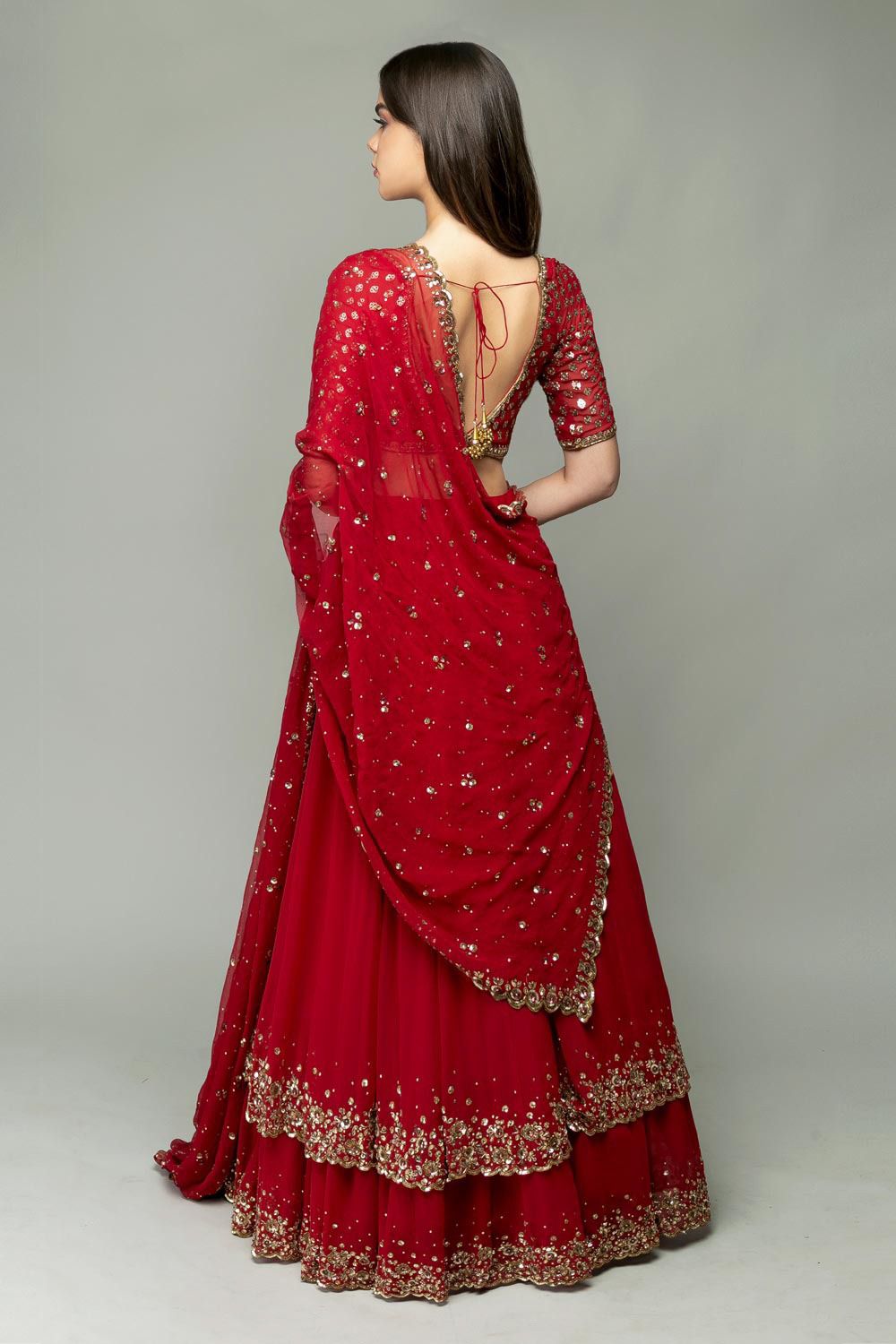 Buy Latest Red Color Lehenga Choli Online - Joshindia