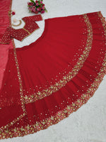 Buy Latest Red Color Lehenga Choli Online - Joshindia
