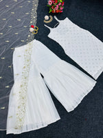 Buy Trendy White Sharara Online in India - Joshindia
