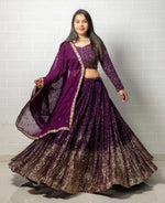 Buy Latest Purple Color Lehenga Choli Online at Best Price - Joshindia
