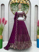 Buy Latest Purple Color Lehenga Choli Online at Best Price - Joshindia