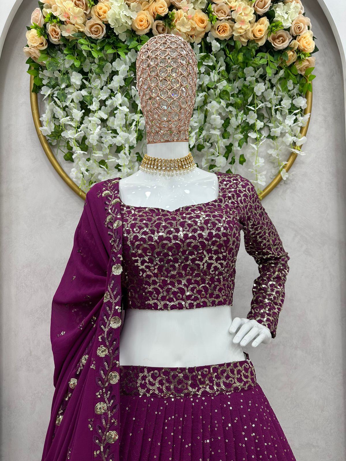 Buy Latest Purple Color Lehenga Choli Online at Best Price - Joshindia