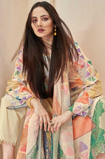 Buy Cream Dupatta Salwar Suit online in India - Joshindia