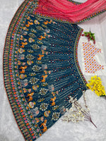 Buy Turquoise Lehenga Designs Sets Online at Best Prices - Joshindia