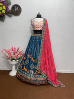 Buy Turquoise Lehenga Designs Sets Online at Best Prices - Joshindia