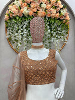 Buy Latest Brown Color Lehenga Choli Online at Best Price - Joshindia