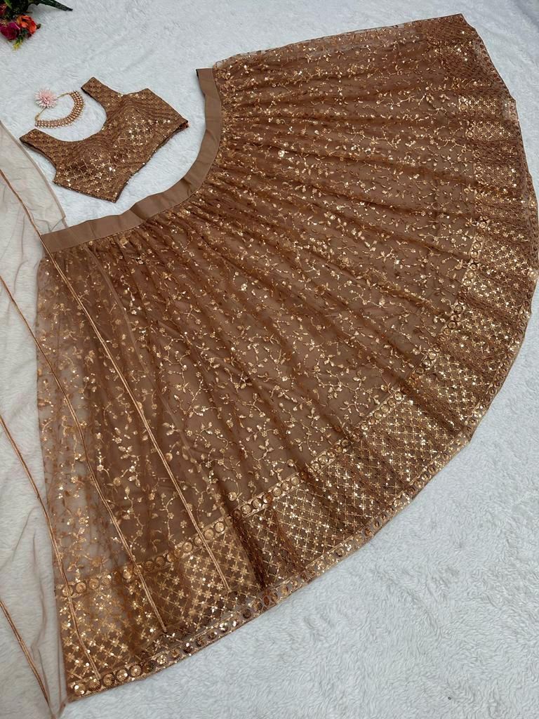 Buy Latest Brown Color Lehenga Choli Online at Best Price - Joshindia