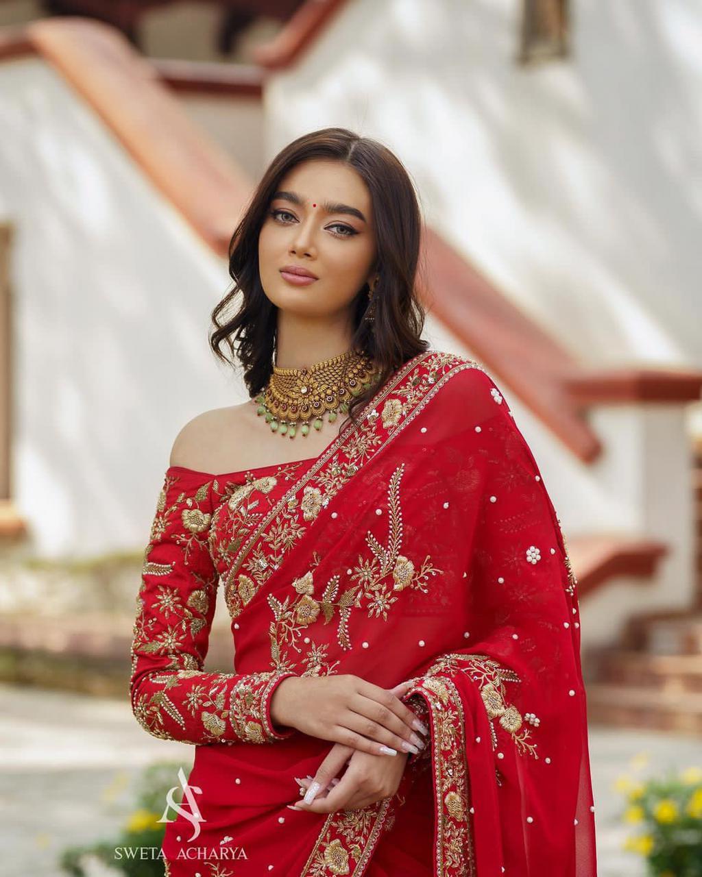Red Saree - Buy Red Color Fashion Sarees Online - Joshindia
