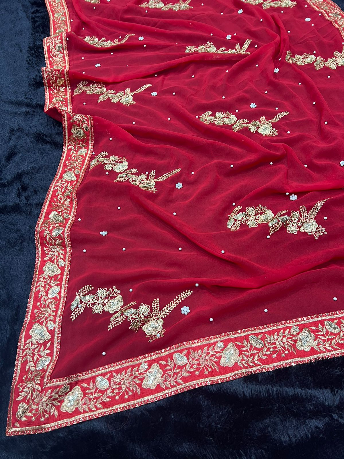 Red Saree - Buy Red Color Fashion Sarees Online - Joshindia