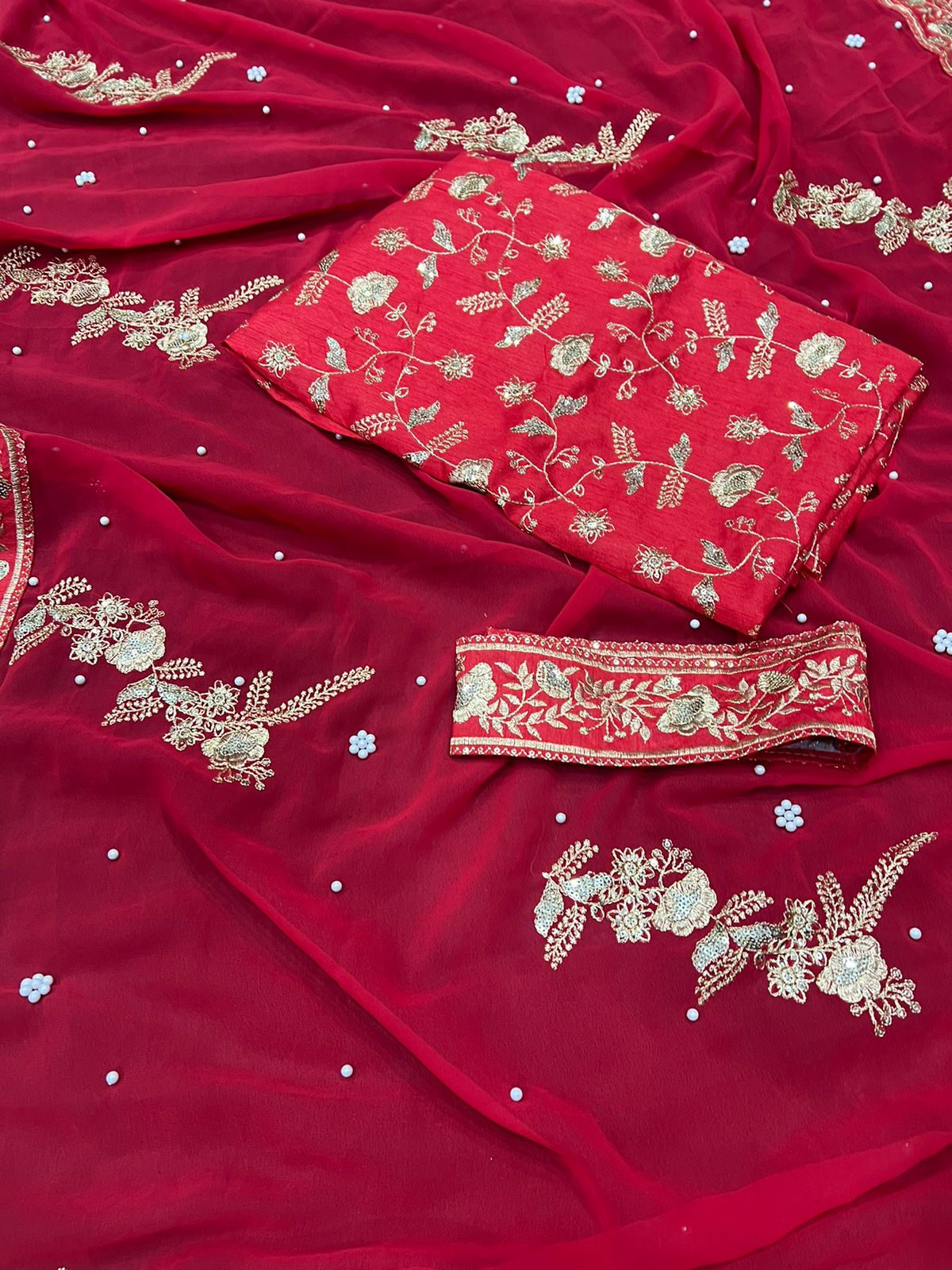 Red Saree - Buy Red Color Fashion Sarees Online - Joshindia