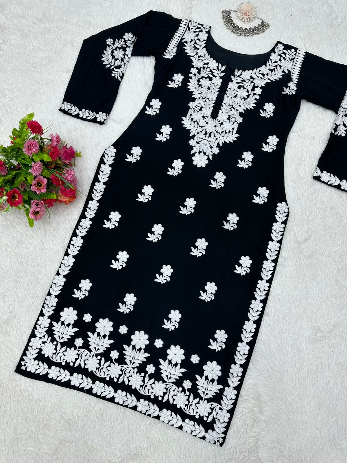Buy Black Kurtas Set online in India - Joshindia