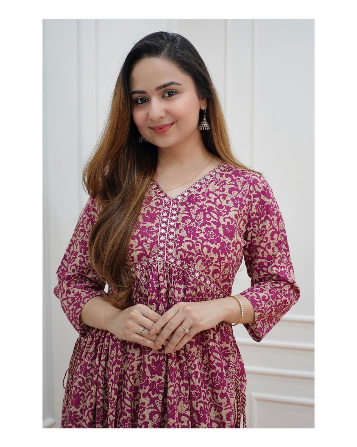 Buy Latest Indian Pink Gown dress Online Shopping For Women - Joshindia