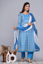 Buy Blue Kurtis Online - Joshindia
