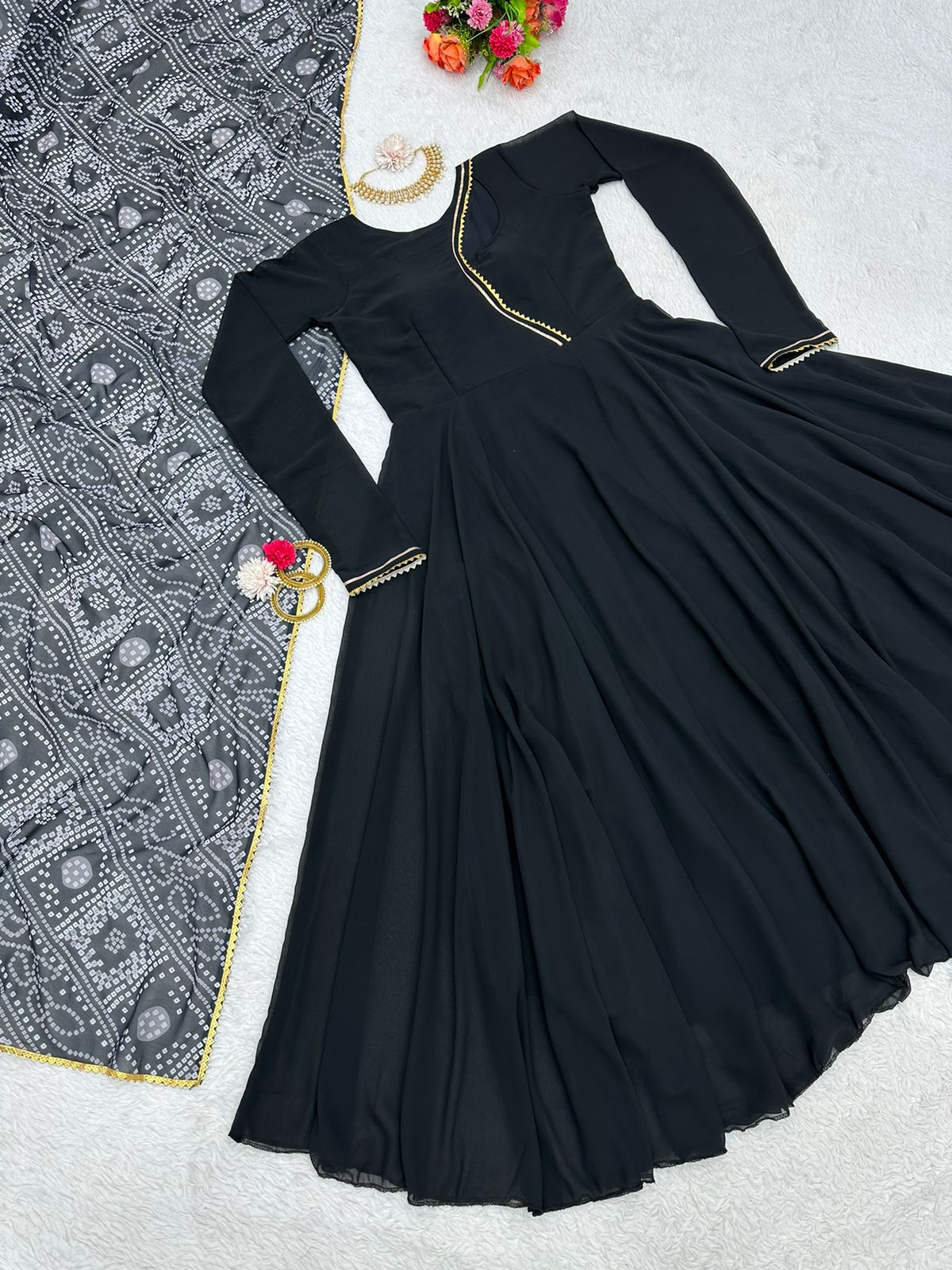 Buy Black Gown For Girls online in India - Joshindia