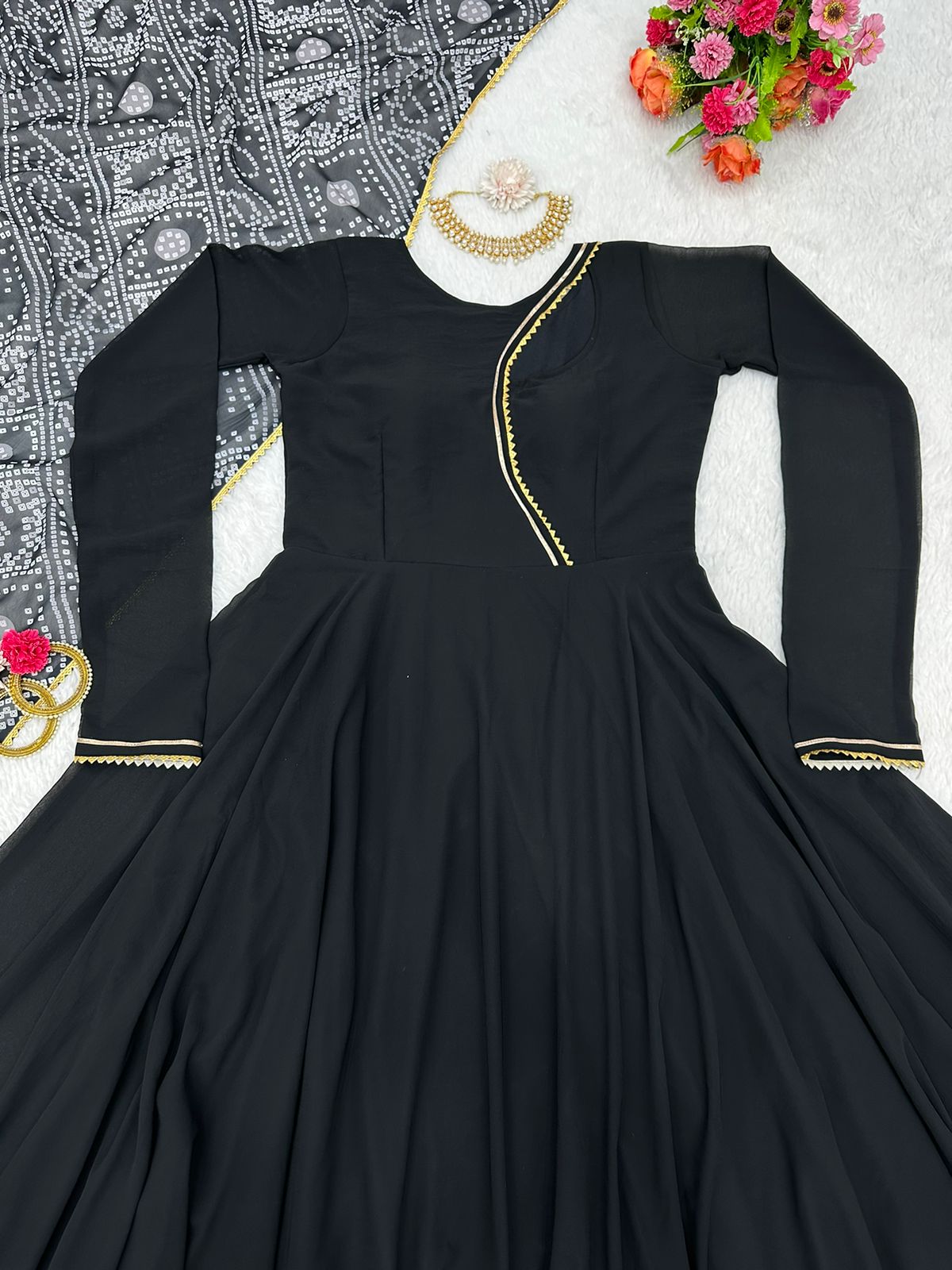 Buy Black Gown For Girls online in India - Joshindia