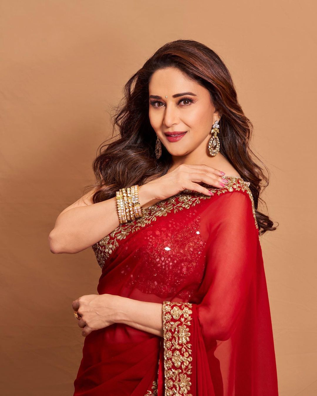 Buy Red Georgette Saree online at Best Prices in India - Joshindia