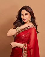 Buy Red Georgette Saree online at Best Prices in India - Joshindia