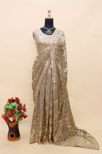 Buy Women Brown Saree online in India - Joshindia
