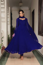 Blue Gown For Women Online - Joshindia