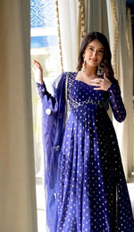 Blue Gown For Women Online - Joshindia