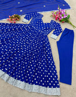 Blue Gown For Women Online - Joshindia