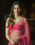 Buy Pink Butterfly Net Saree Online In India - Joshindia