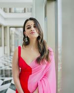 Buy Red Pink Saree Traditional online in India - Joshindia