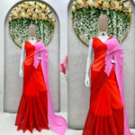 Buy Red Pink Saree Traditional online in India - Joshindia