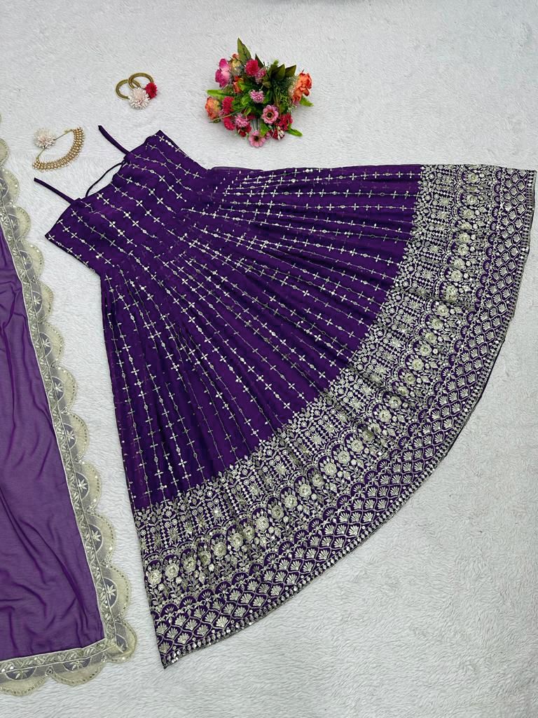 Buy Trendy Purple Gown Online in India - Joshindia