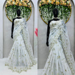 Buy Classy Designer Organza Sarees Online - Joshindia