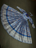 Buy Beautiful Heavy Digital Printed Gota Zari Designer Gown - Joshindia