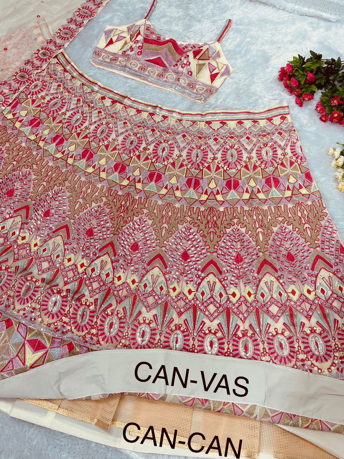 Designer Wear Heavy Faux Georgette Sequence WorkLehenga Choli - Joshindia