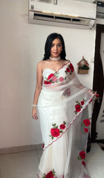 1 Minute Ready To Wear Saree with beautiful Thread work - Joshindia