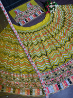LAUNCHING YELLOW BRIDAL WEAR GEORGETTE HEAVY SEQUENCE WORK LEHENGAS - Joshindia