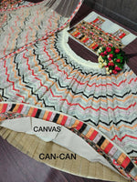 BRIDAL WEAR GEORGETTE HEAVY SEQUENCE WORK LEHENGAS WITH WORK DUPATTA - Joshindia