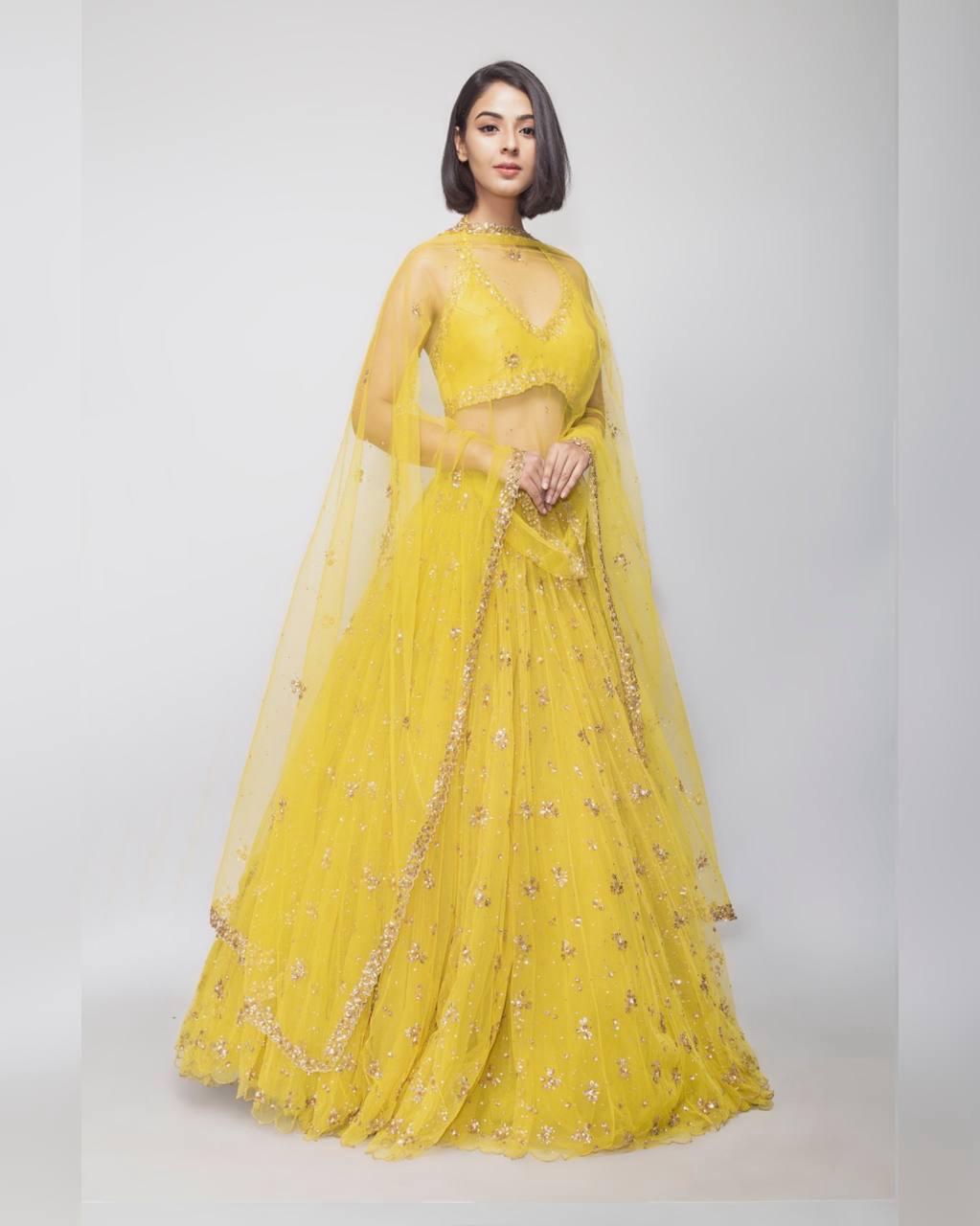 Yellow Lehenga Online at Best Price - Joshindia